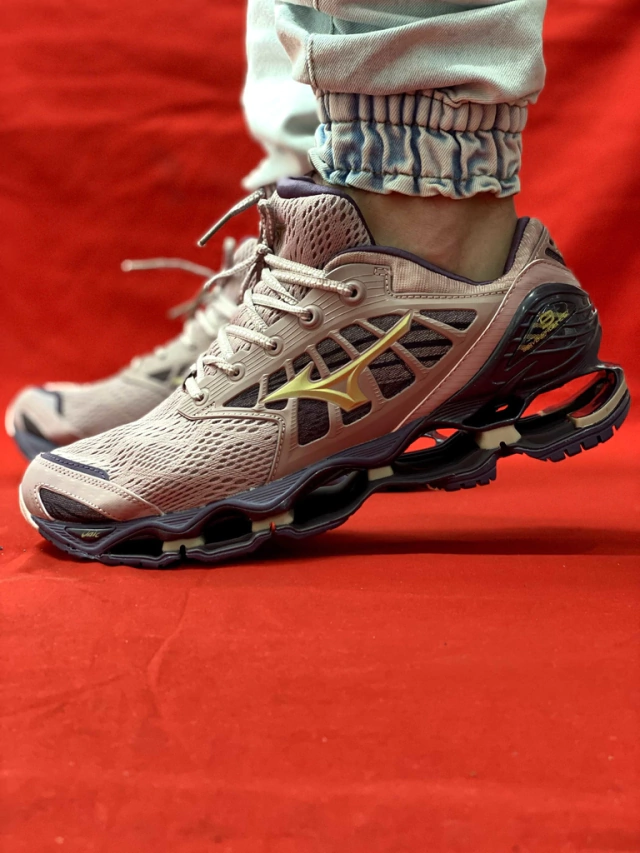 Tênis Mizuno Prophecy 9 Rose Dourado Refletível Importado