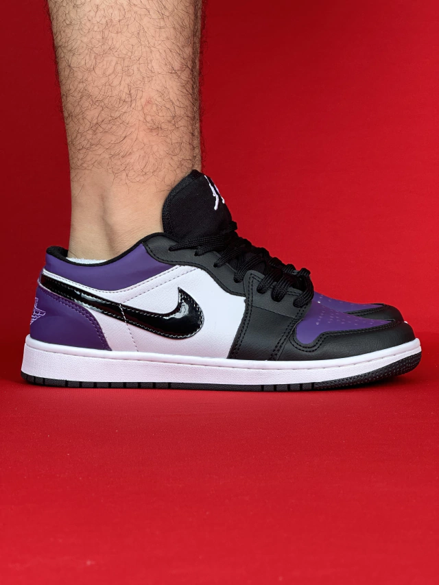 TENIS AIR JORDAN 1 LOW ROXO C/PRETO VINIL NACIONAL S